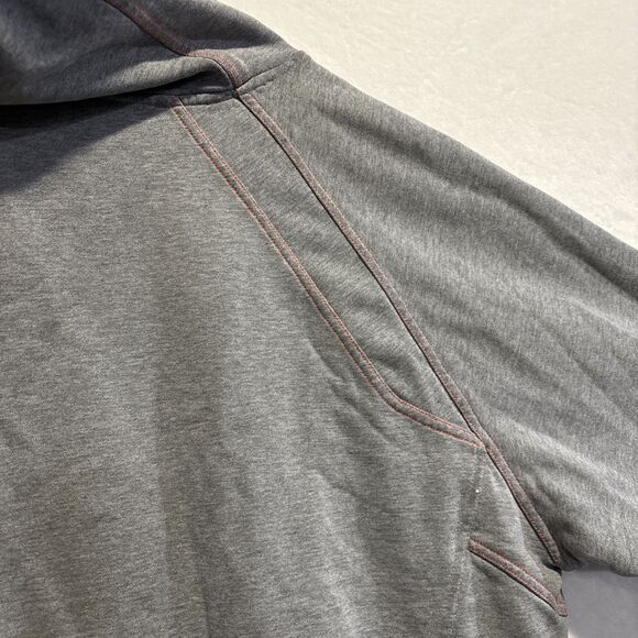 Nike Team Syracuse Lacrosse Hoodie Sweatshirt Men's Size XXL Grey Orange - Picture 12 of 16